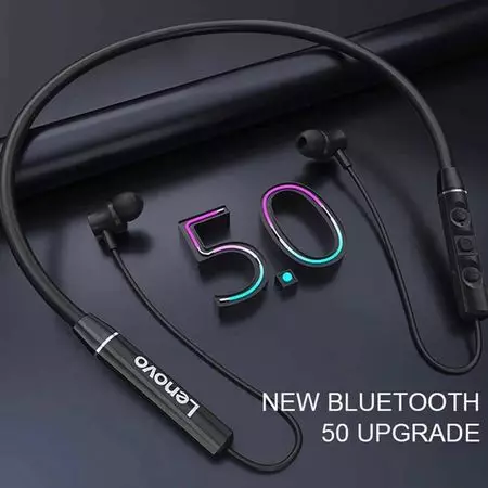 Lenovo QE03 Wireless Neckband Bluetooth Earphones